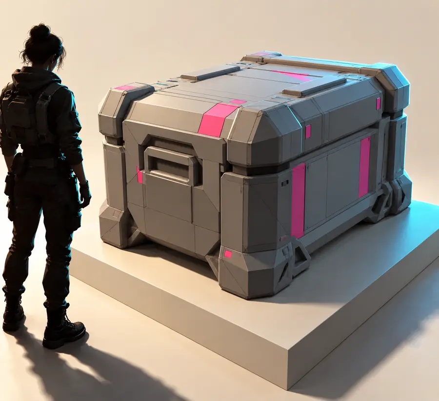 Rough visual reference for a 3D object