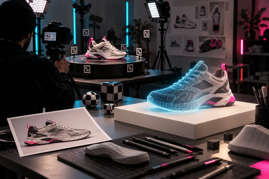 3D workflow using a reference image